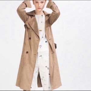 Zara Suede Trench Coat